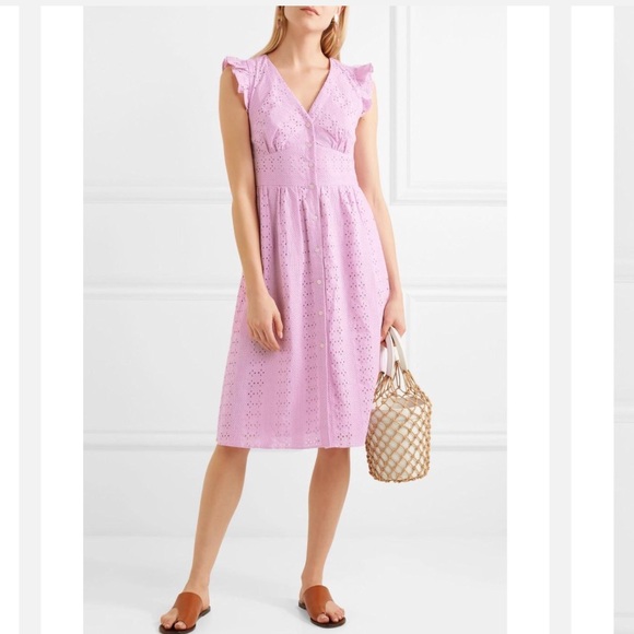 J. Crew Broderie Anglaise Cotton Poplin Dress - Picture 5 of 9